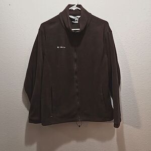 Columbia fleece women's 1x chocolate brown